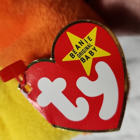 🕸Vintage Ty Beanie Baby Original Inch The Worn P.V.C. Pellets - Picture 5 of 8